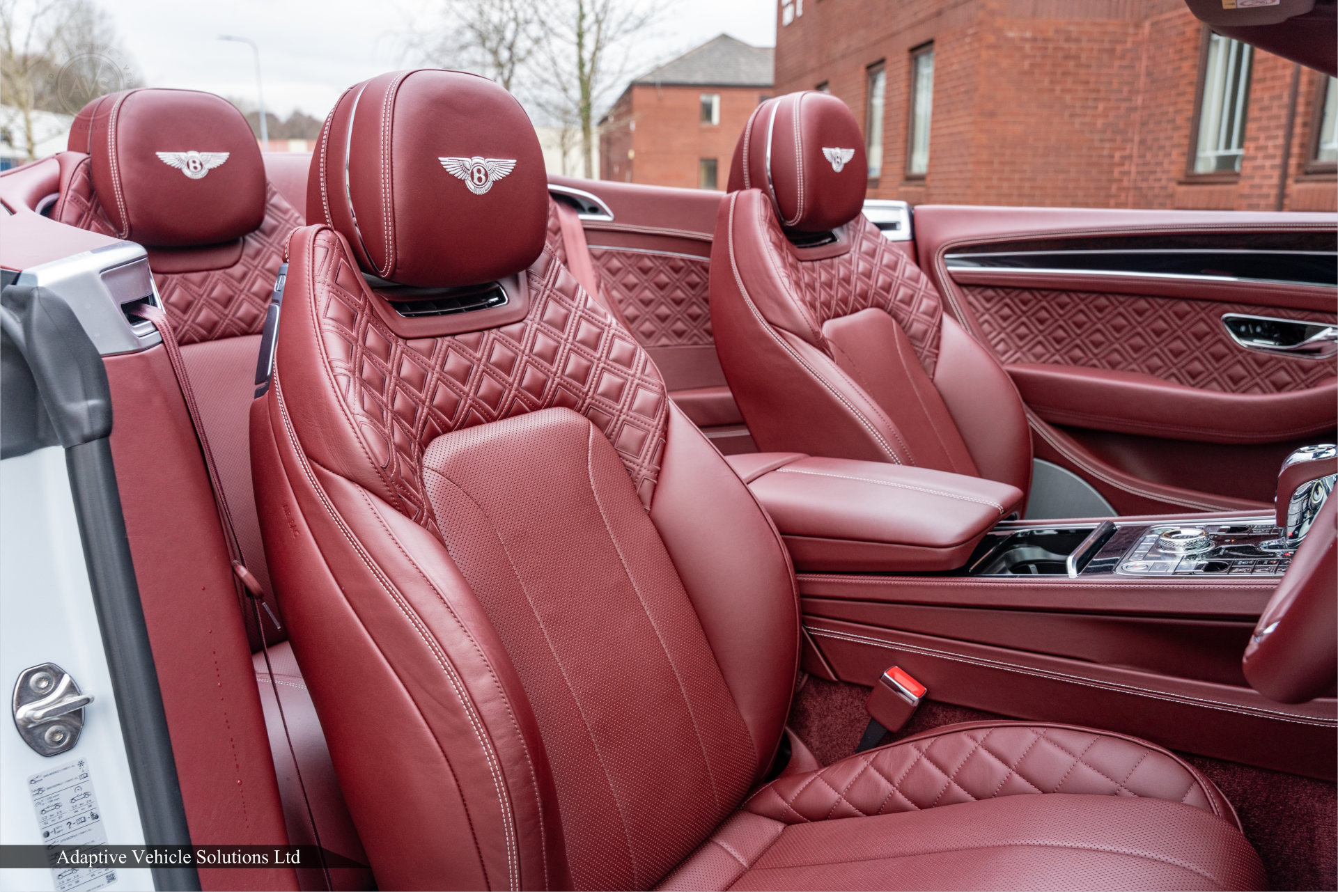 Bentley Continental GTC Mulliner White V8 drivers side seat view