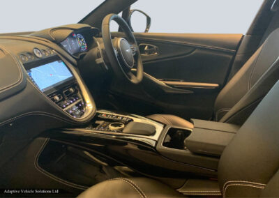 2021 Aston Martin DBX White passenger side interior view