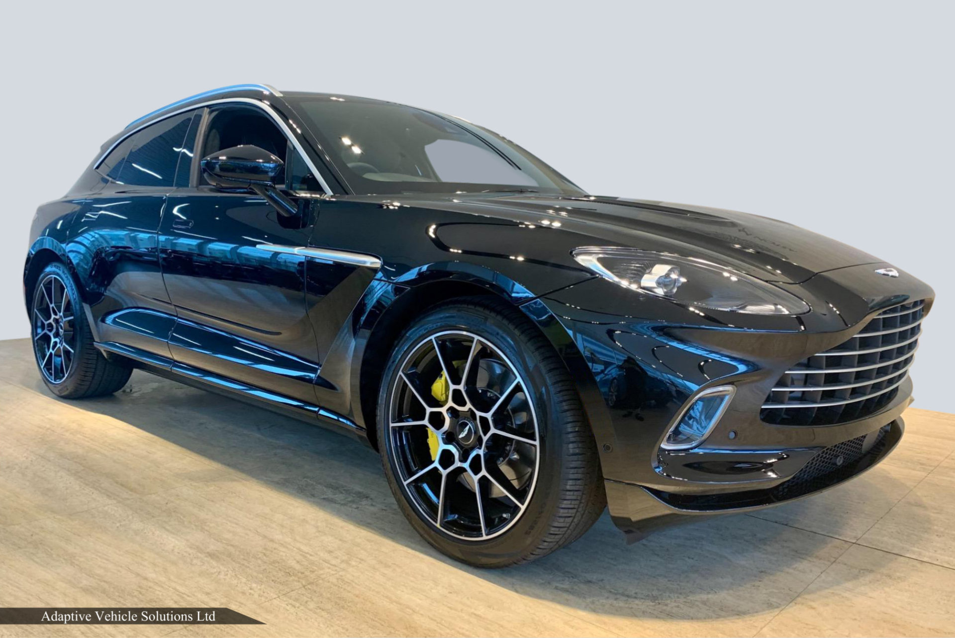 2021 Aston Martin DBX Black off side front view