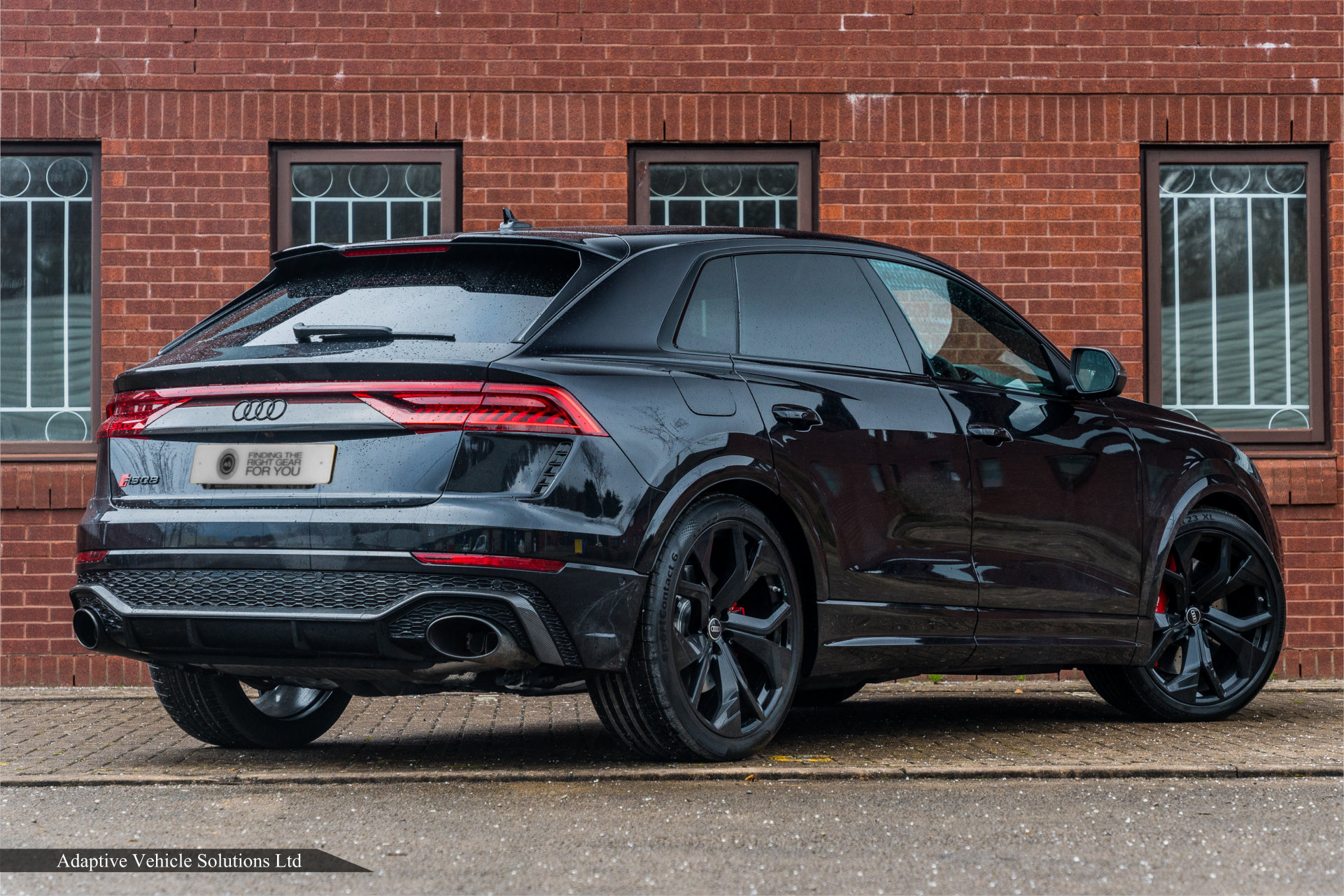 2021 Audi RSQ8 Carbon Edition Black with Black offside rear view