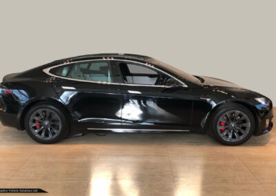 2021 Tesla Model S Performance P100D Ludicrous off side view