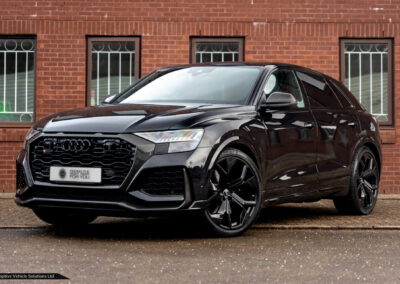 2021 Audi RS Q8 Carbon Edition New Black near side front black calipers view
