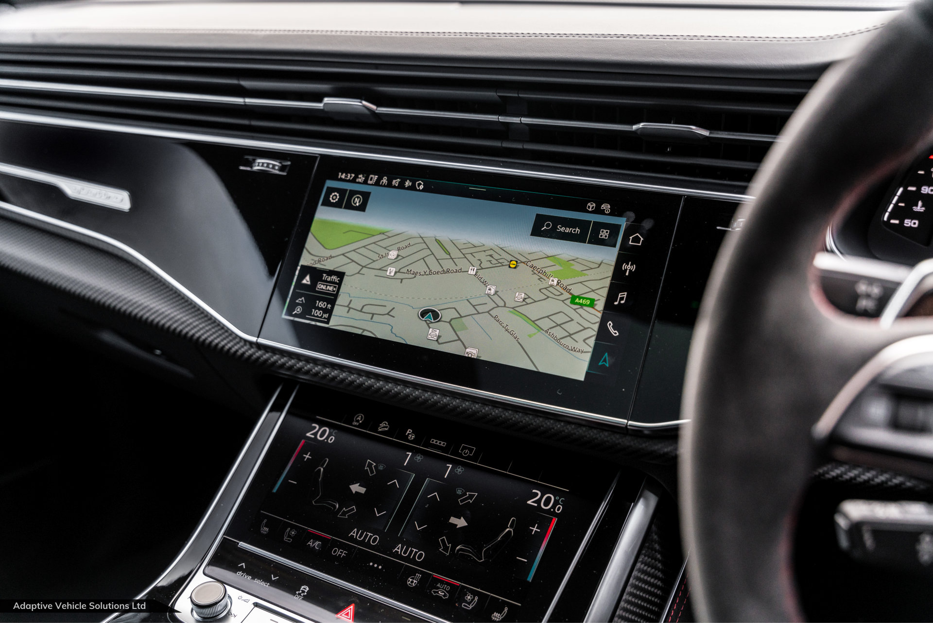 2021 Audi RS Q8 Carbon Edition New Black black calipers touchscreen navigation