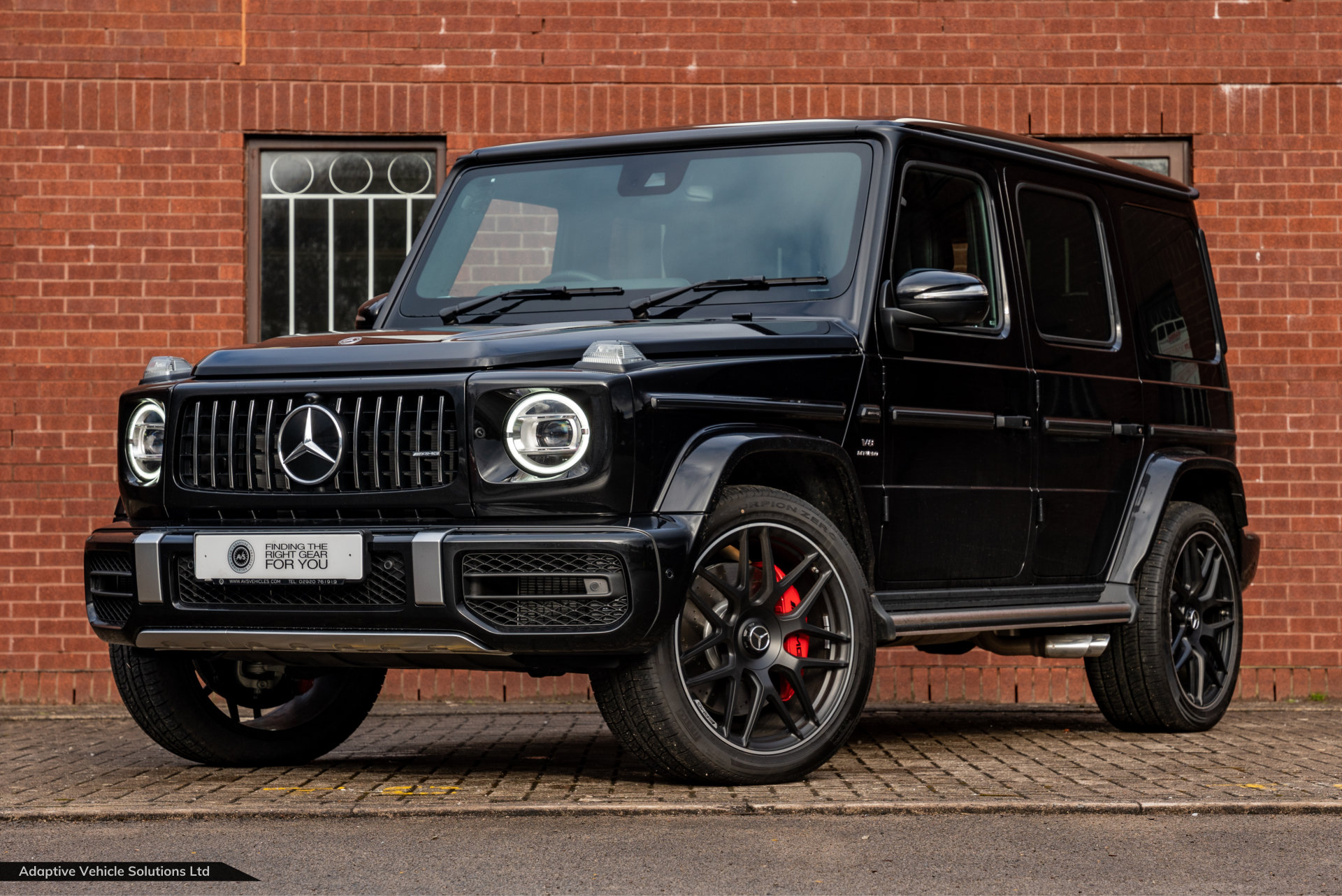 2021 Mercedes Benz G63 AMG Black near side front view