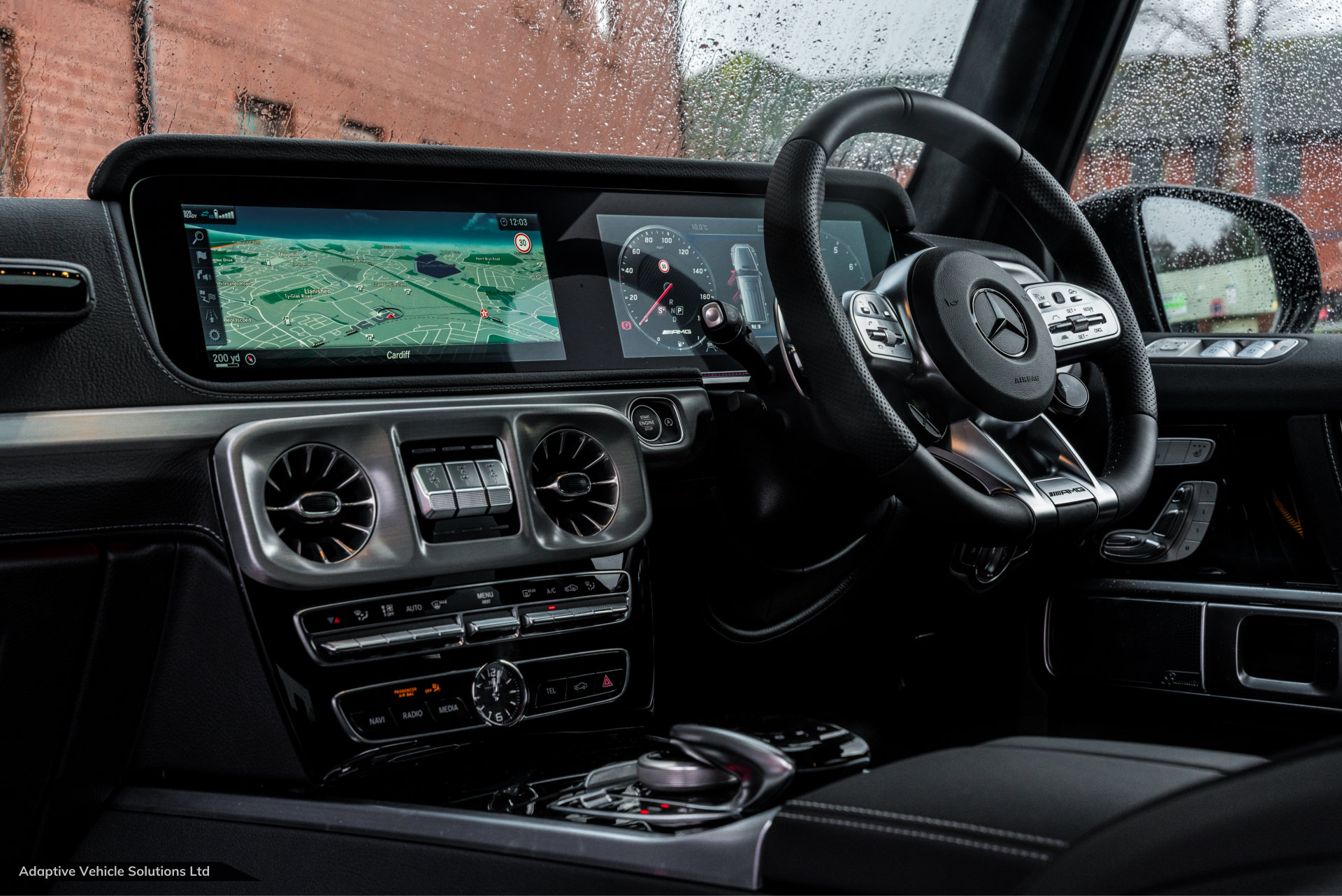 2021 Mercedes Benz G63 AMG Black passenger interior view