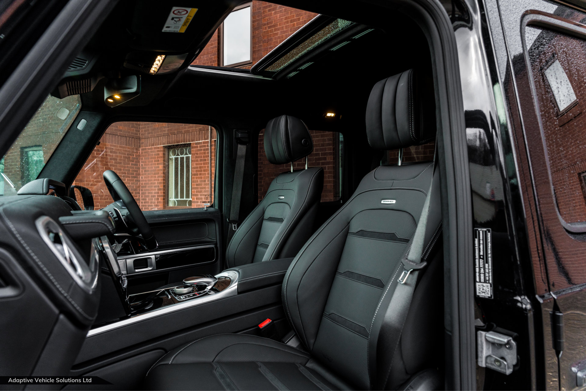 2021 Mercedes Benz G63 AMG Black passenger side interior seating