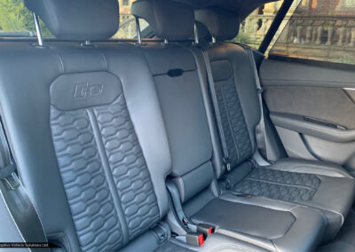 2021 Audi RS Q8 Vorsprung Grey drivers side rear seating view