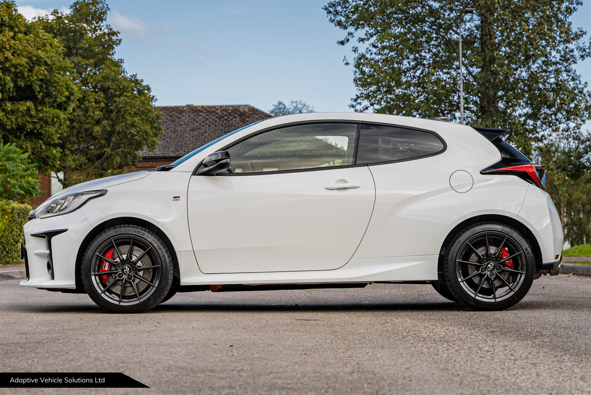 2021 Toyota GR Yaris Circuit Pack Pure White near side view