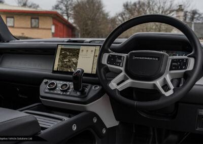 2022 Carpathian Grey Land Rover Defender D300 X-Dynamic HSE drivers interior view drivers side
