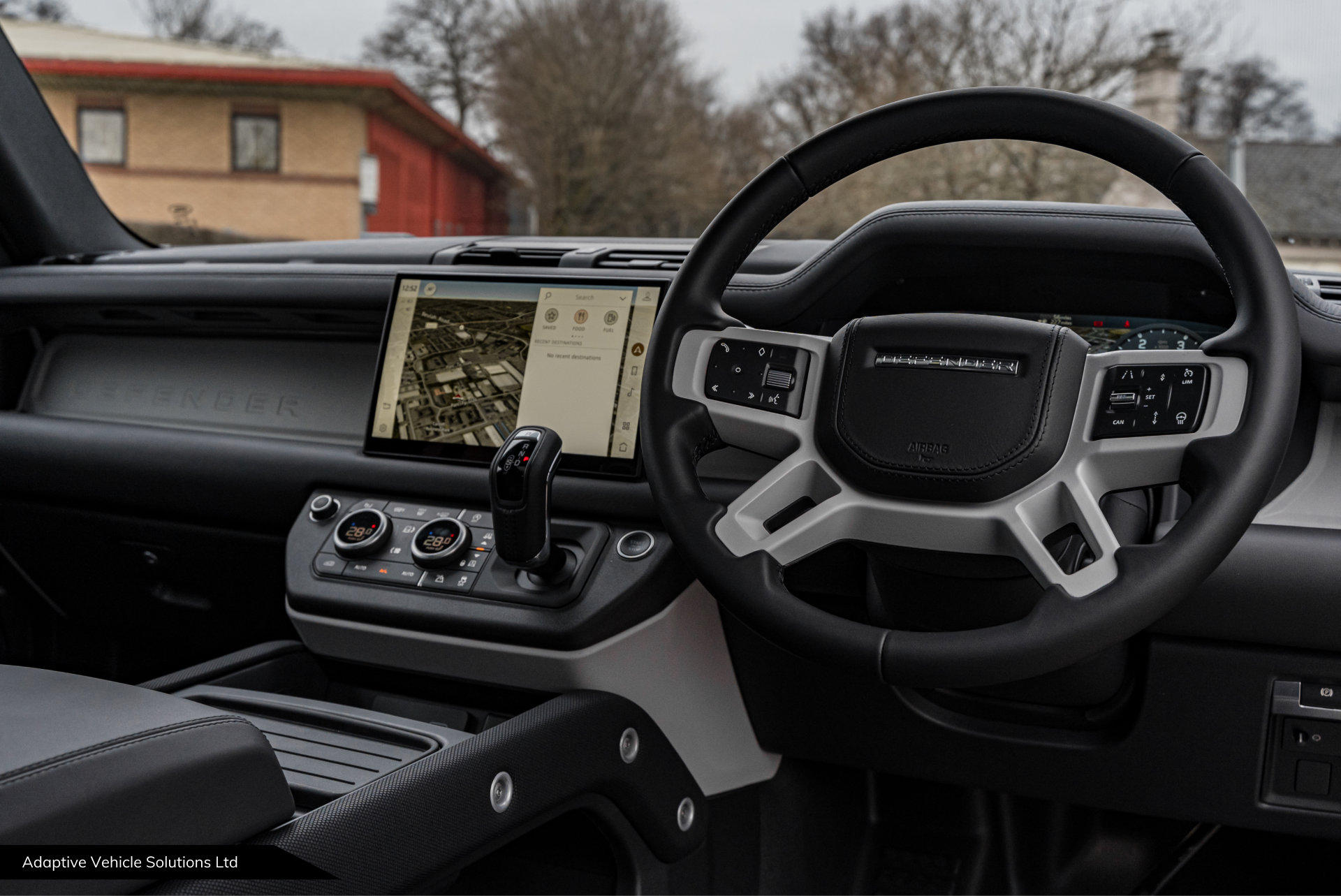 2022 Carpathian Grey Land Rover Defender D300 X-Dynamic HSE drivers interior view drivers side