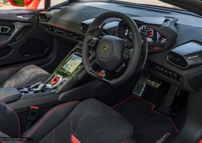 2021 Lamborghini Huracan Evo Spyder driver side interior view