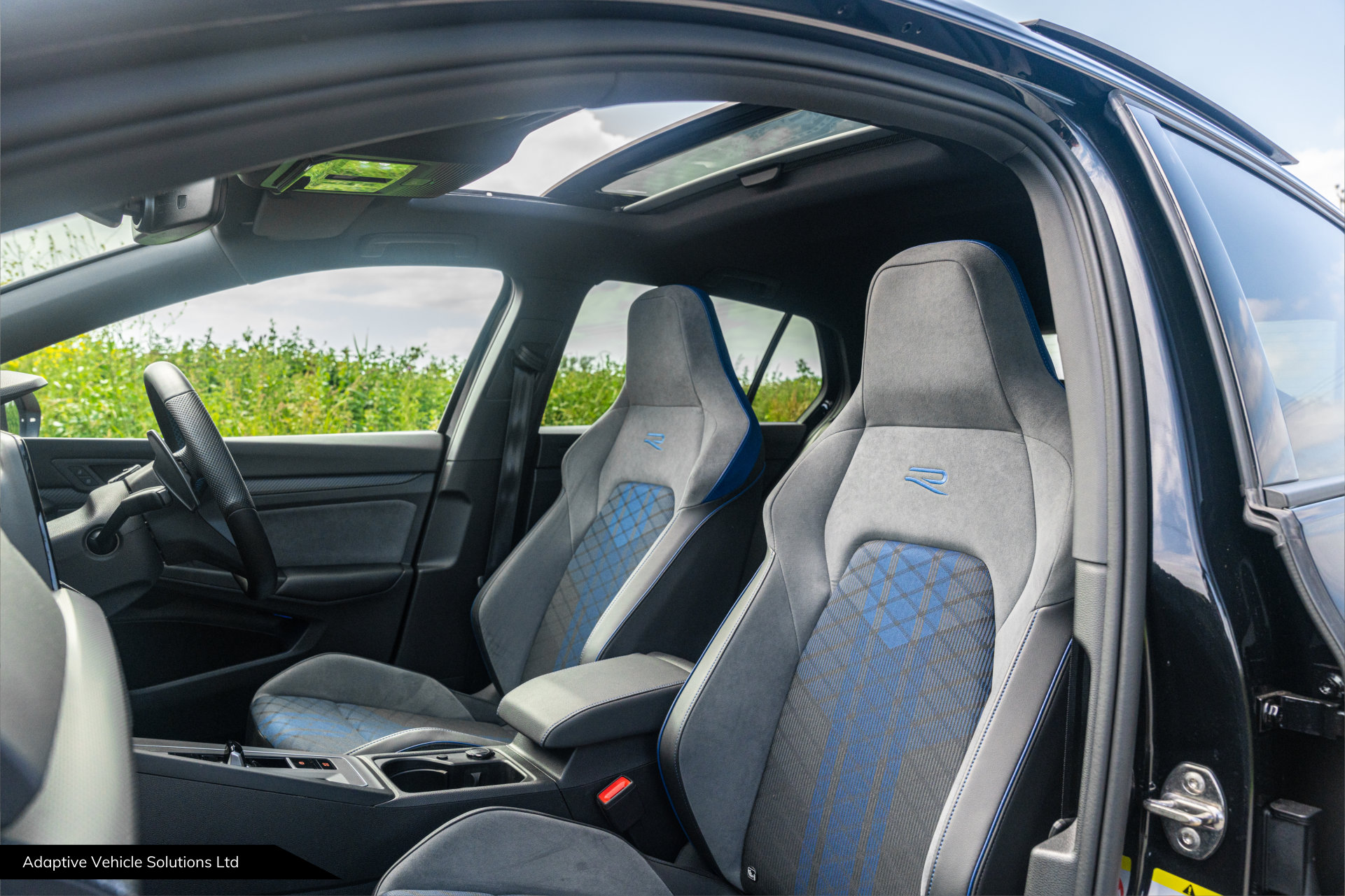 2021 Volkswagen Golf R passenger side seat view