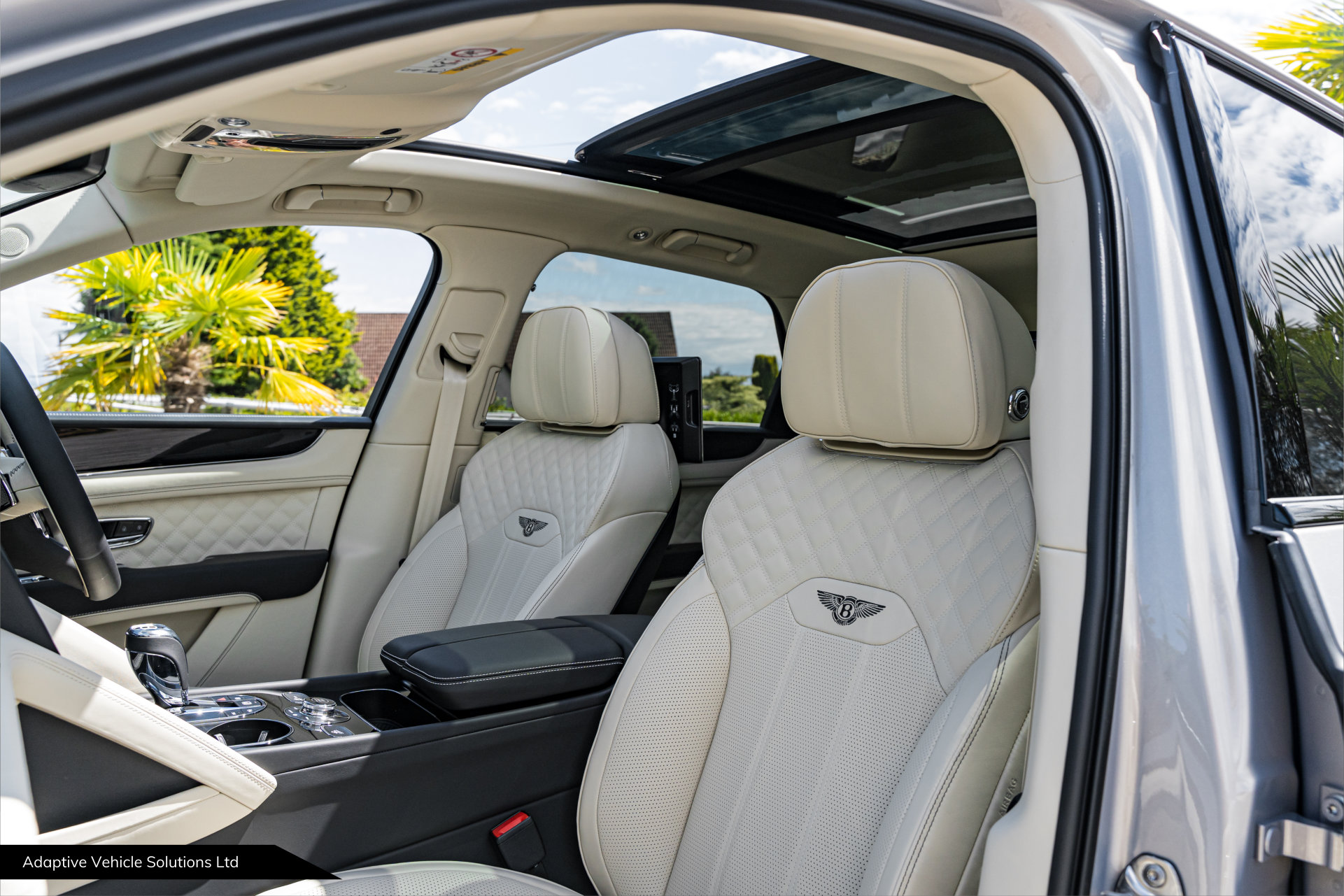 2022 Bentley Bentayga S V8 Extreme Silver passenger side leather seating