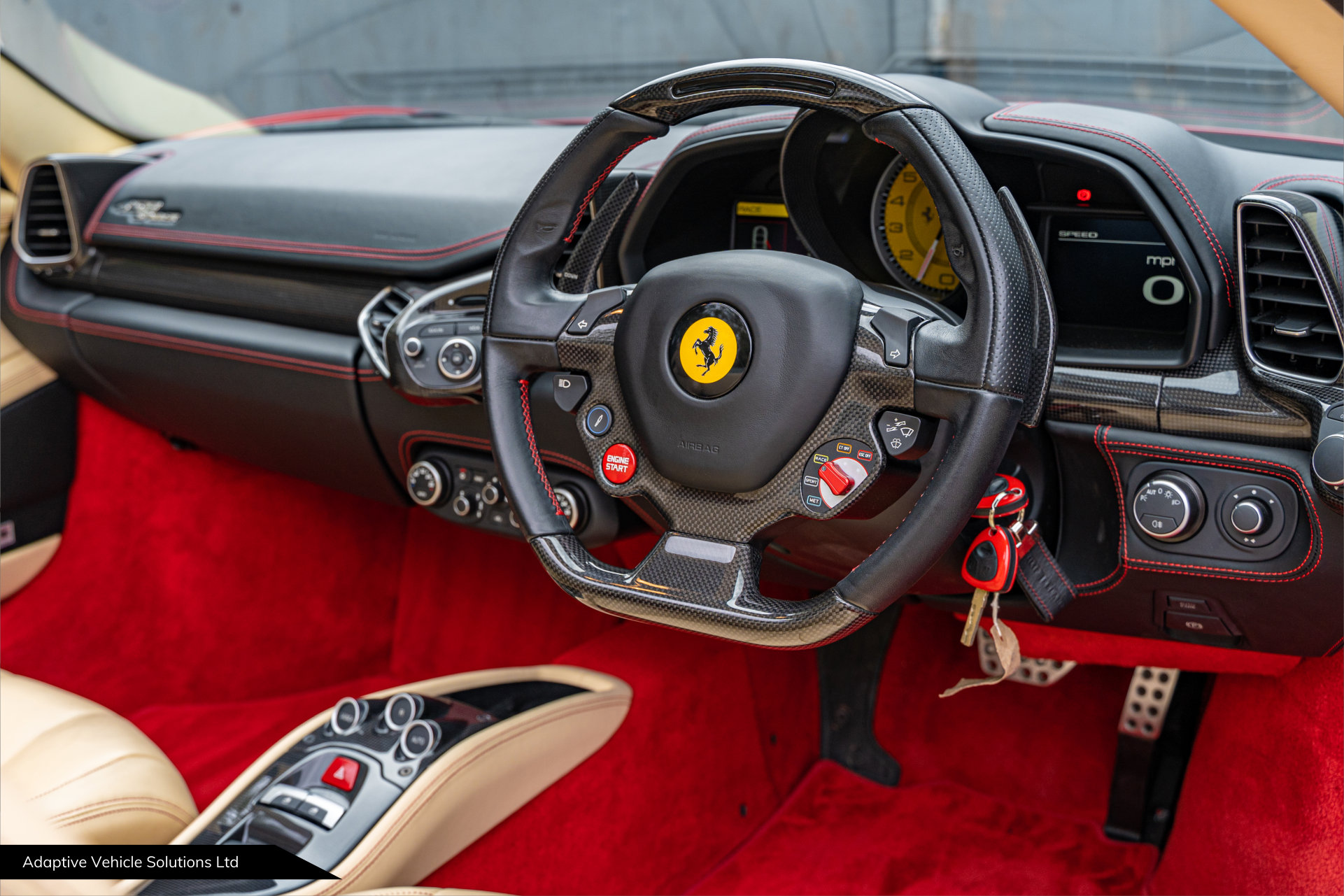 2014 Ferrari 458 Spider drivers side wheel view