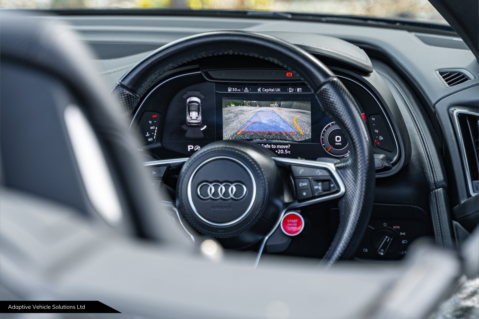 2017 Audi R8 Spyder V10 Black reversing camera
