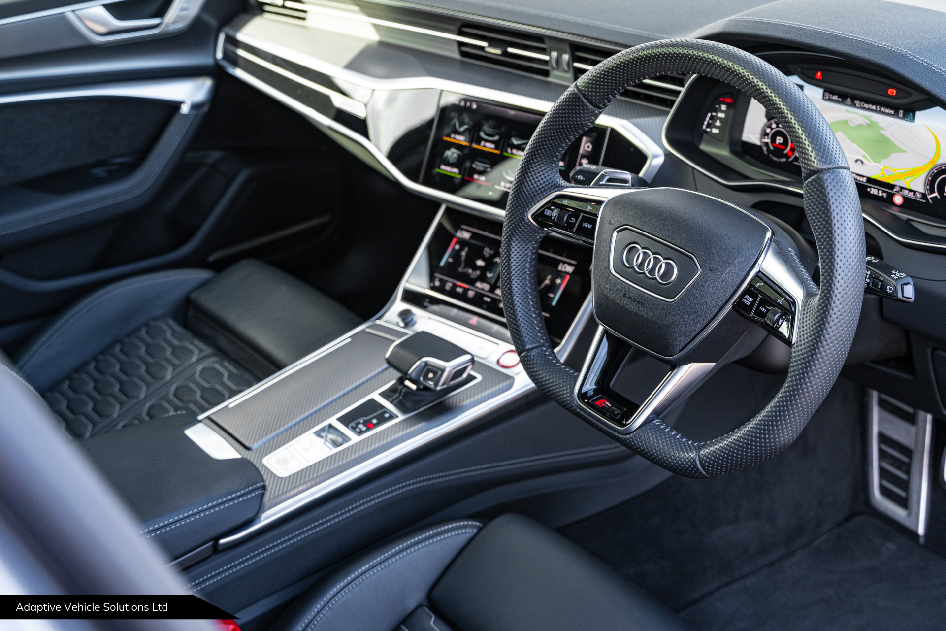 2020 Audi RS6 Launch Edition Nardo Grey drivers side interior