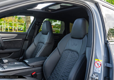 2020 Audi RS6 Launch Edition Nardo Grey passenger seating