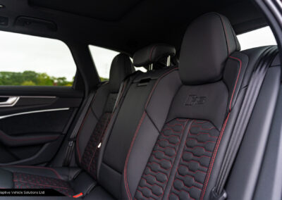 Audi RS6 Vorsprung Mythos Black rear seats