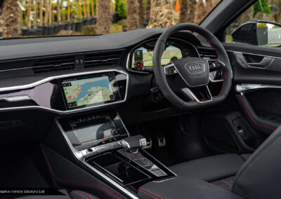 Audi RS6 Vorsprung Mythos Black passenger side interior low