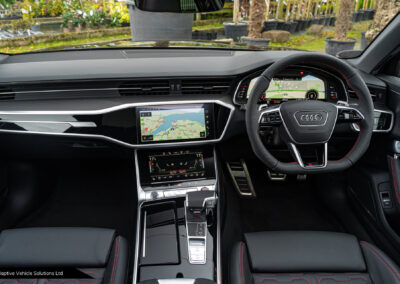 Audi RS6 Vorsprung Mythos Black interior view front