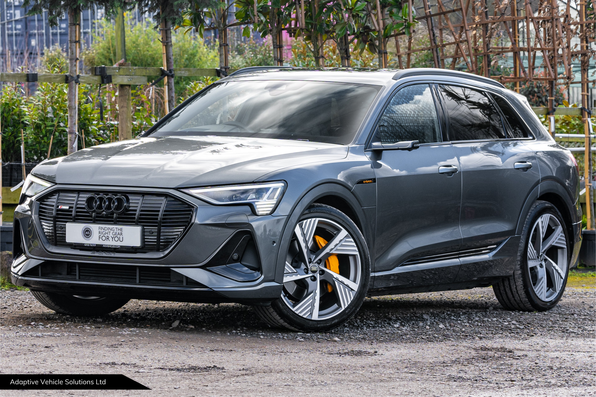 2022 Audi eTron SUV 55 Vorsprung Grey off side rear view