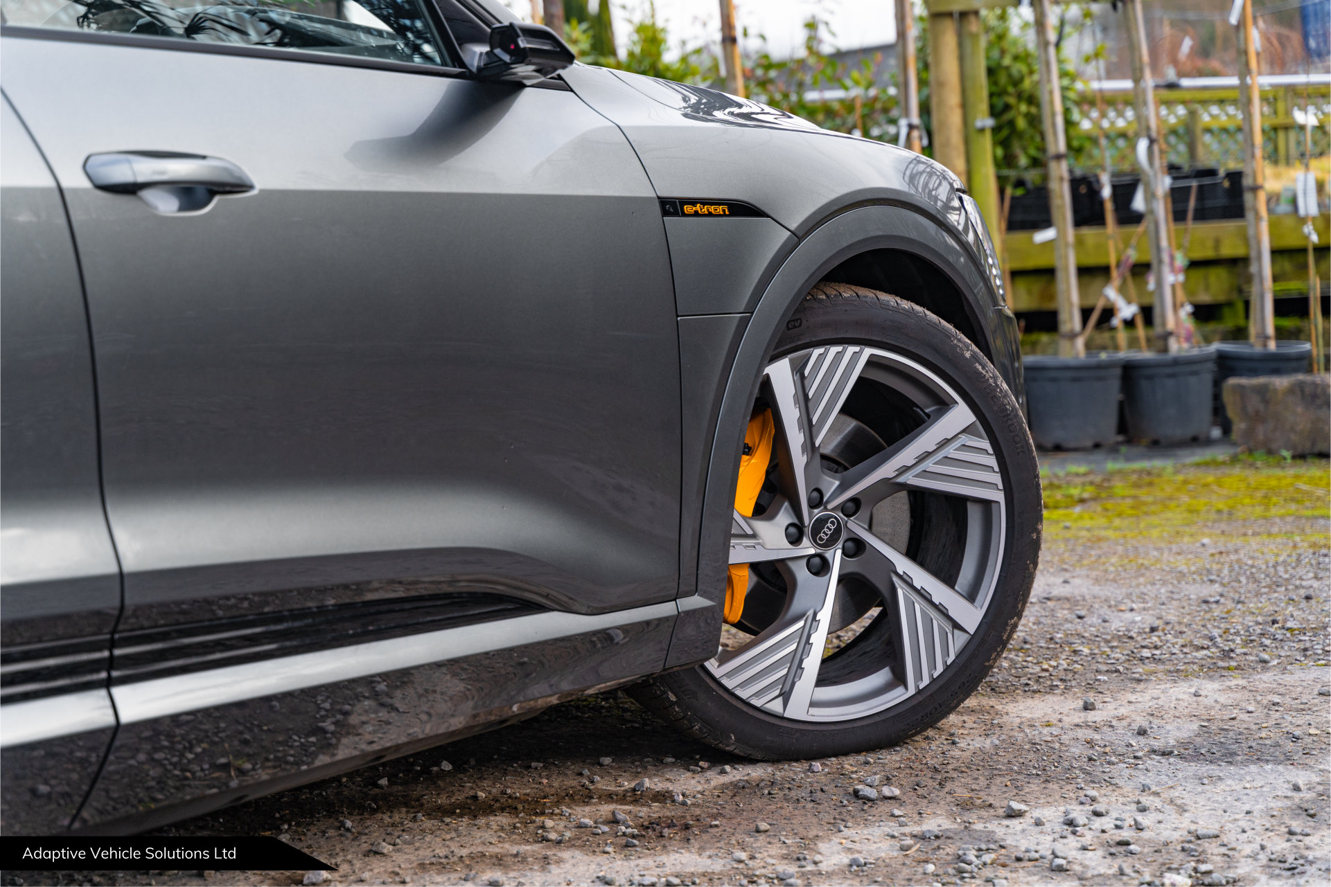 2022 Audi eTron 55 Vorsprung Quattro SUV Daytona Grey alloy wheel