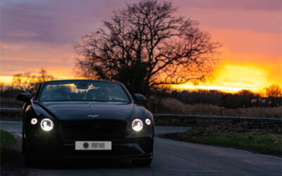 Sunset Arrival – Bentley Continental GTC