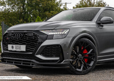 2023 Audi RSQ8 Vorsprung Daytona Grey front near side wing