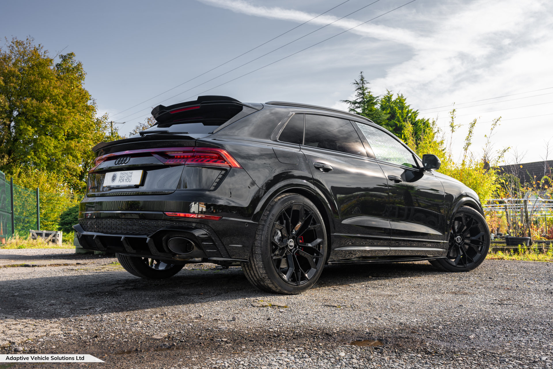 2023 Audi RSQ8 Vorsprung Projex Black wide angle rear