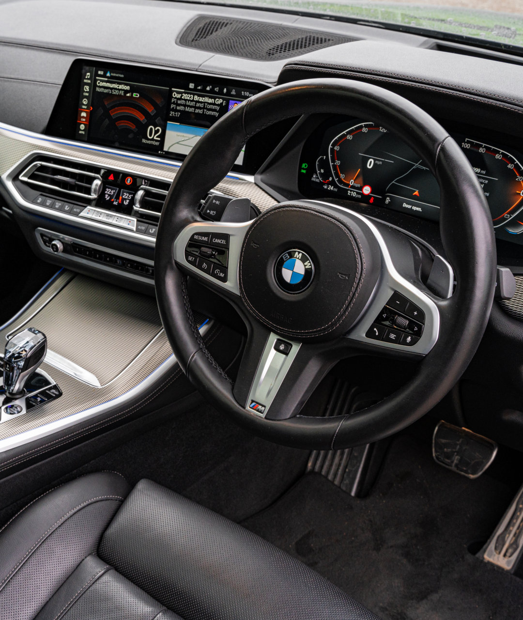 2019 BMW X5 40d M Sport driver side interior