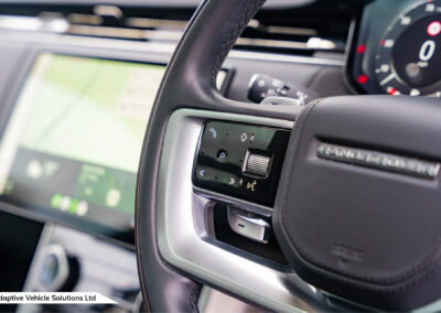 2022 Range Rover D300 HSE Santorini Black left steering wheel controls