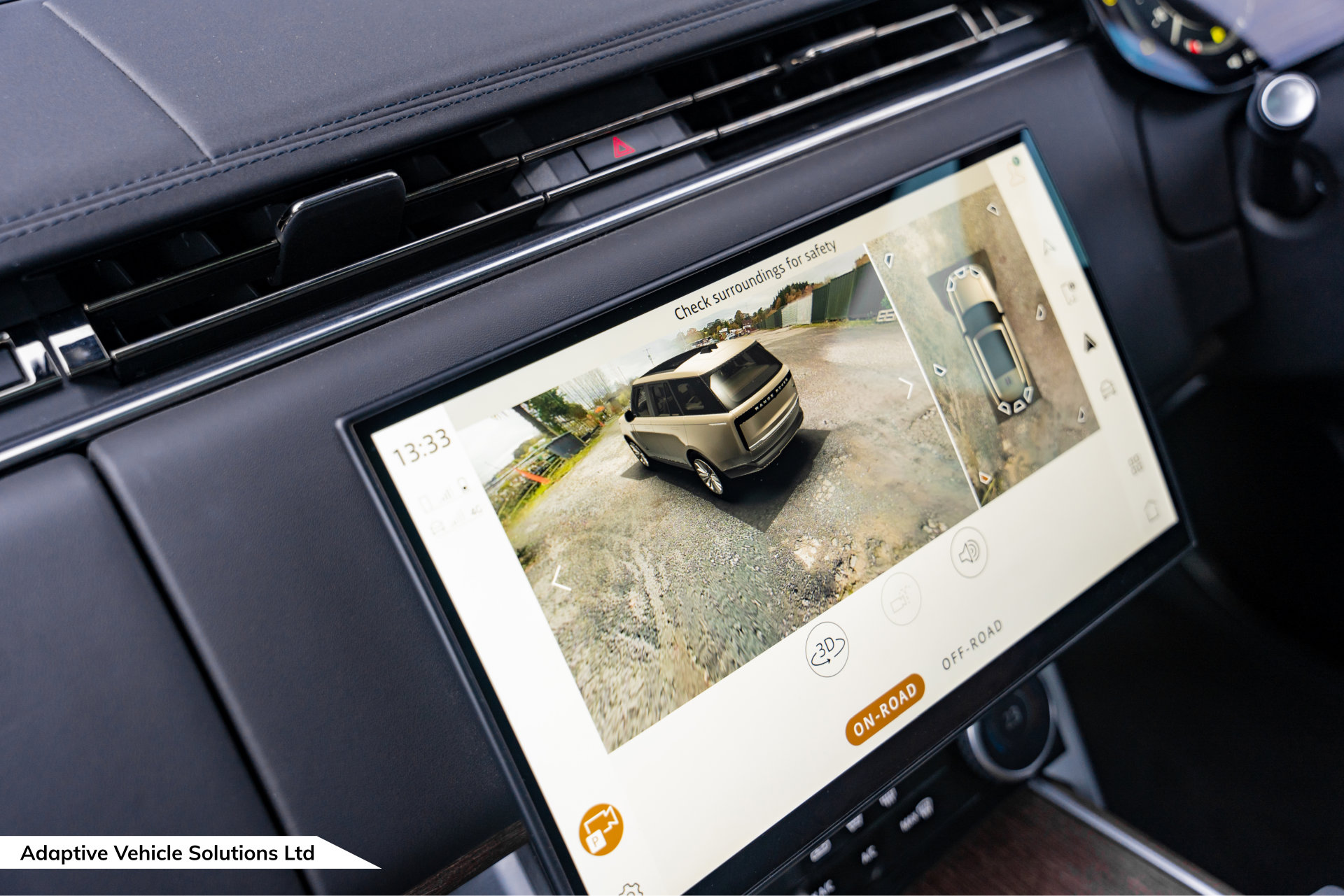 2022 Range Rover D300 HSE Santorini Black 3D surround camera system