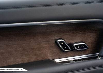 2022 Range Rover D300 HSE Santorini Black passenger side seat controls and memory