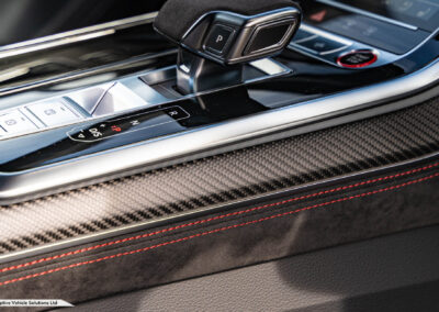 2023 Audi RSQ8 Vorsprung centre console carbon fibre