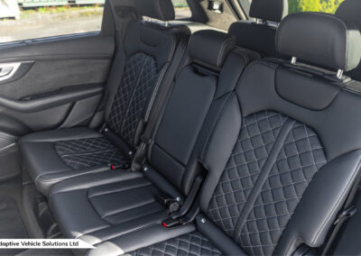 2019 Audi Q7 Vorsprung White second row seats