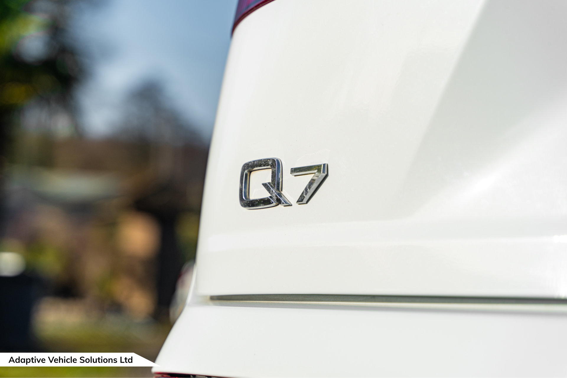 2019 Audi Q7 Vorsprung White rear badge