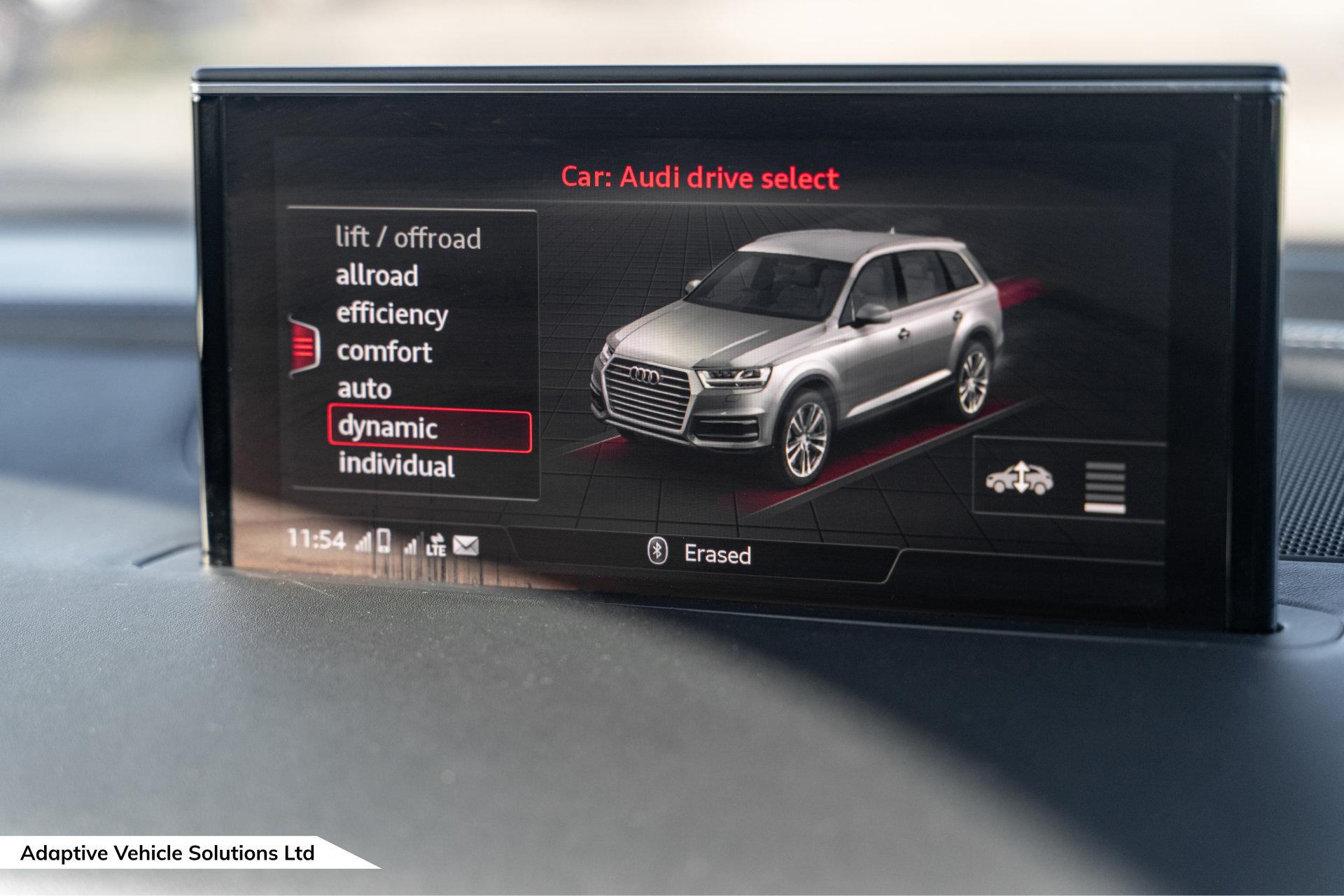 2019 Audi Q7 Vorsprung White drive select system