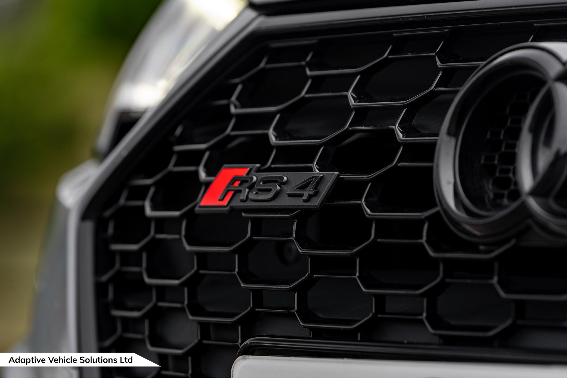 2019 Audi RS4 Avant Sport Edition Nardo Grey grille badge