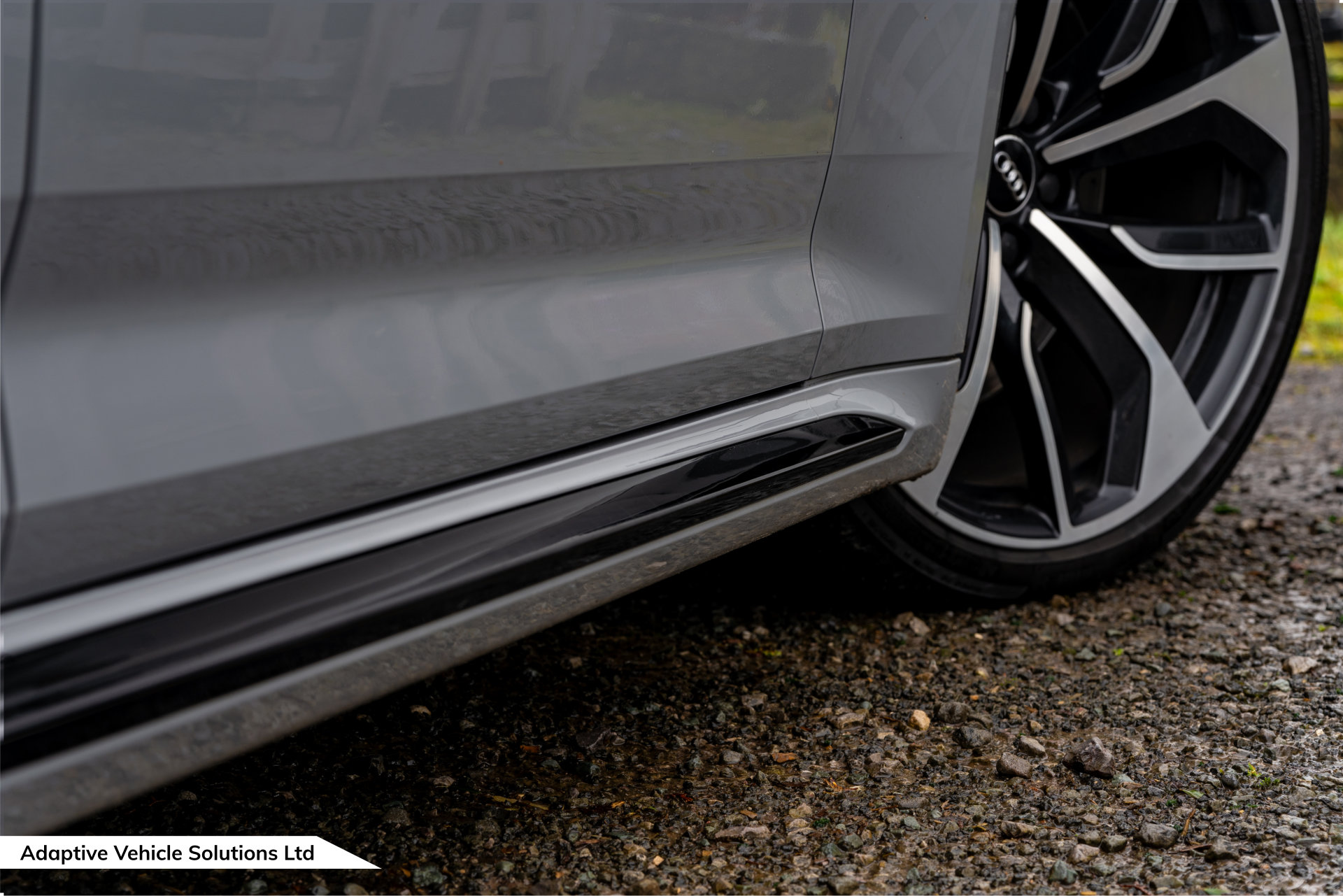 2019 Audi RS4 Avant Sport Edition Nardo Grey black sill details