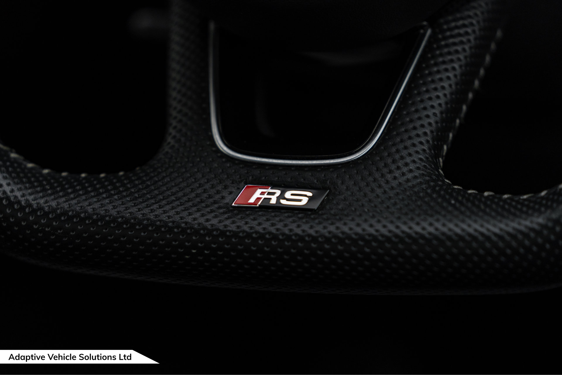 2019 Audi RS4 Avant Sport Edition Nardo Grey embossed steering wheel plaque