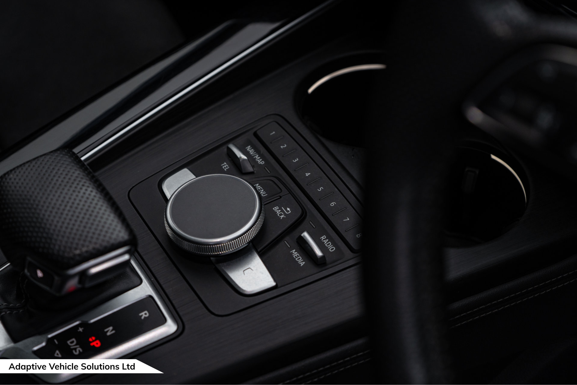 2019 Audi RS4 Avant Sport Edition Nardo Grey infotainment controls