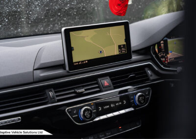 2019 Audi RS4 Avant Sport Edition Nardo Grey passenger view of infotainment satellite navigation