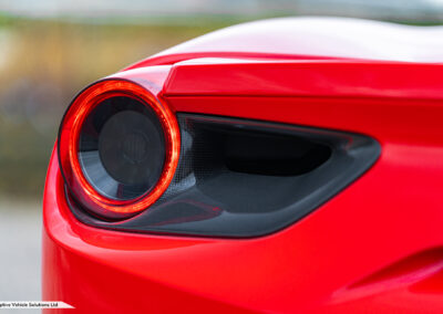 2019 Ferrari 488 Spider GTS Rosso Crema carbon fibre rear air ducts