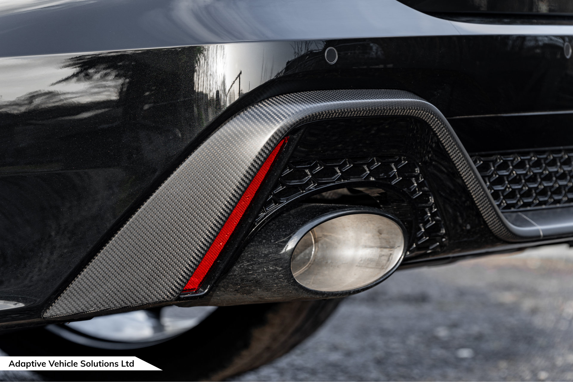 2023 73 Audi RS6 Perf Carbon Vorsprung Towbar rear bumper carbon fibre