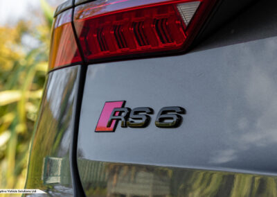 2023 73 Audi RS6 Performance Carbon Vorsprung Daytona Grey rear RS badge