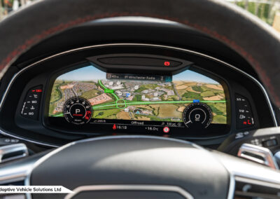 2023 73 Audi RS6 Performance Carbon Vorsprung Daytona Grey driver cockpit