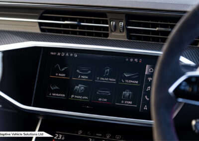 2023 73 Audi RS6 Performance Carbon Vorsprung MLU Towbar infotainment main screen