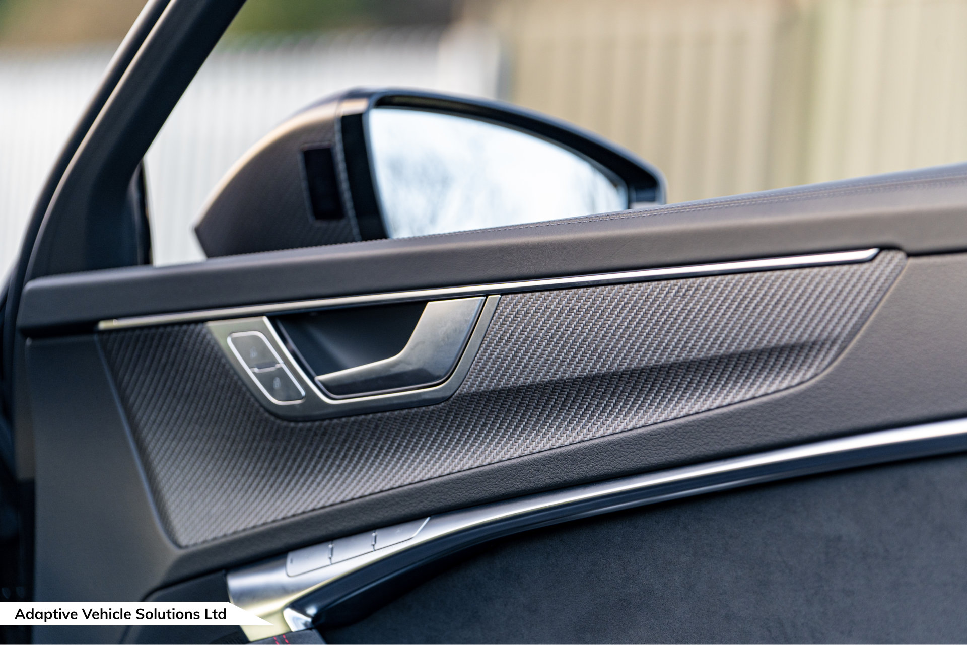 2023 73 Audi RS6 Performance Carbon Vorsprung MLU Towbar carbon fibre door inlays