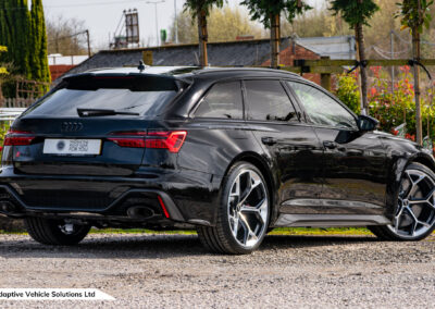 2024 Audi RS6 Performance Carbon Vorsprung Towbar Mythos Black off side rear