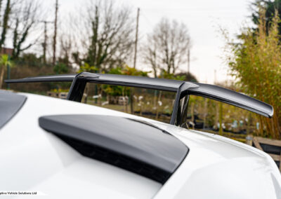 2019 Lamborghini Huracan LP640 Performante Spyder Bianco Monocerus rear spoiler low angle
